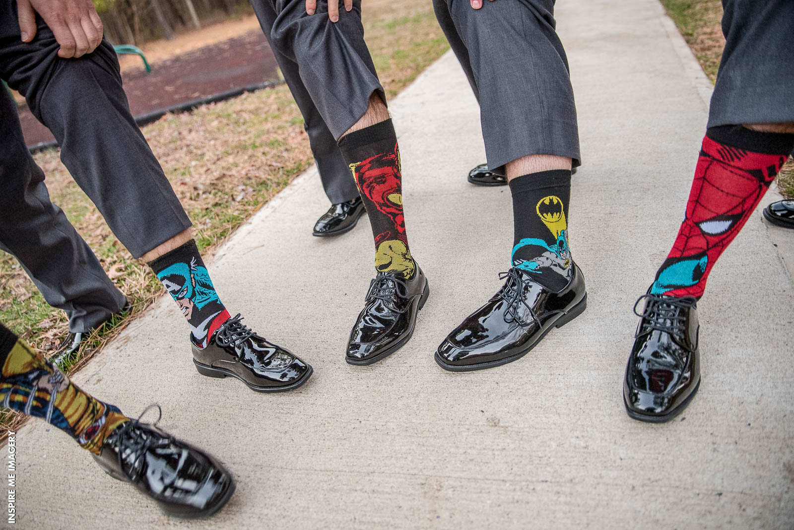Superhero Wedding Socks