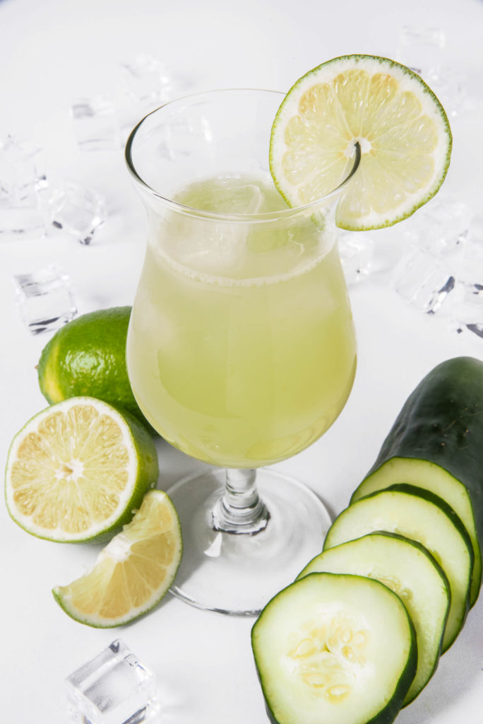 Cucumber limeade summer cocktail