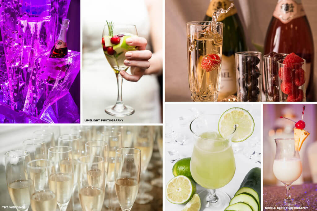 Drinks and cocktail images available for weddings